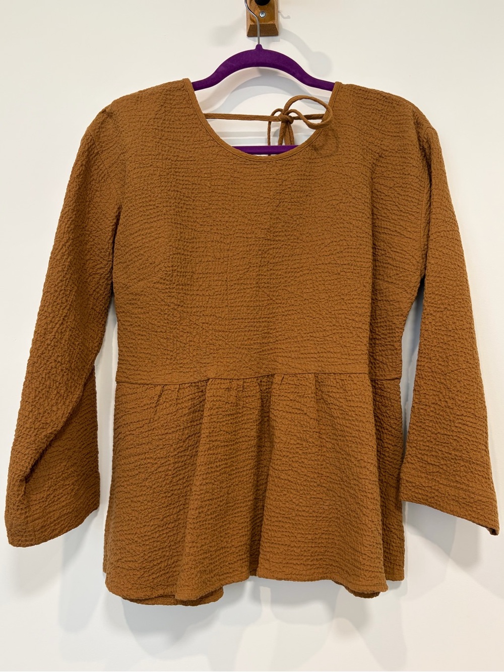 Madewell Textured Peplum Top